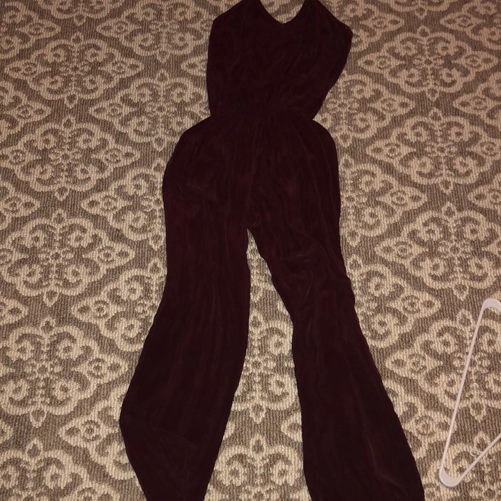 Maroon jumpsuit